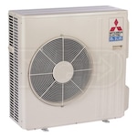 Mitsubishi - 12k BTU Cooling + Heating - M-Series Ceiling Cassette Air Conditioning System - 15.4 SEER