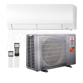 View Mitsubishi - 9k BTU Cooling + Heating - M-Series H2i Wall Mounted Air Conditioning System - 30.5 SEER