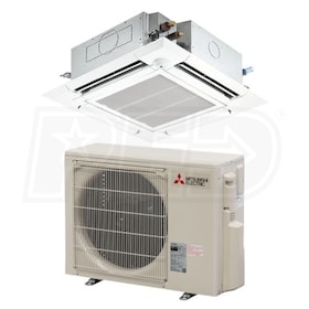 View Mitsubishi - 18k BTU Cooling Only - P-Series Ceiling Cassette Air Conditioning System - 24.6 SEER