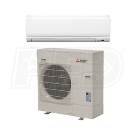 View Mitsubishi - 24k BTU Cooling + Heating - P-Series Wall Mounted Air Conditioning System - 21.3 SEER2
