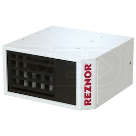 View Reznor UDX Power Vented Gas Fired Unit Heater, Low Static Axial Fan, NG, Aluminized Heat Exchanger - 45,000 BTU