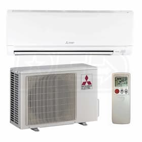 View Mitsubishi - 9k BTU Cooling + Heating - M-Series Wall Mounted Air Conditioning System - 24.6 SEER